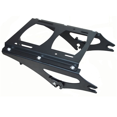 Dasen Two-Up Tour Pack Luggage Rack Glossy Black Quick-Detach